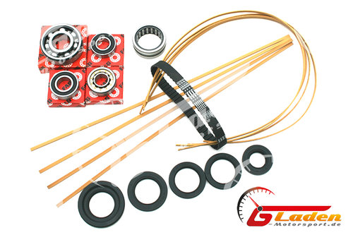 Full Service-Kit with beige Apex strips and OEM Goetze Oilseals