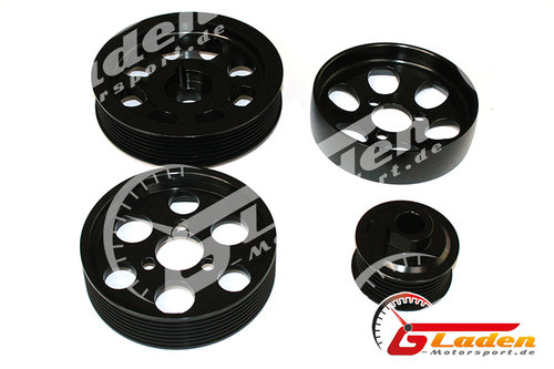 VR6 aluminium pulleys, complete set VR6 aluminium pulleys, complete set