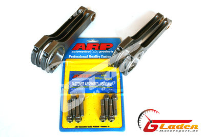 Autotun Steel connecting rod H-shaft 144 / 20mm + ARP 2000