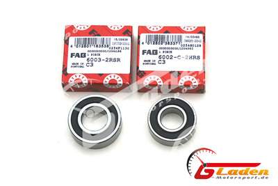 Bearing-Kit for beside shaft FAG 6002 - 6003 2RSR.C3