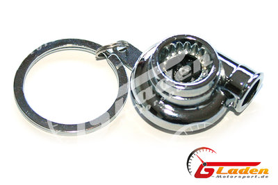 Turbo keychain chrome