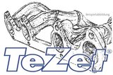 Original TeZet Fächerkrümmer VW Golf II 16V mit Kat.